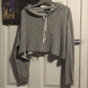 Urban Planet Crop Sweater -  (ripped style)